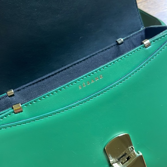 Sezane Claude Green Crossbody Bag - Picture 3 of 4